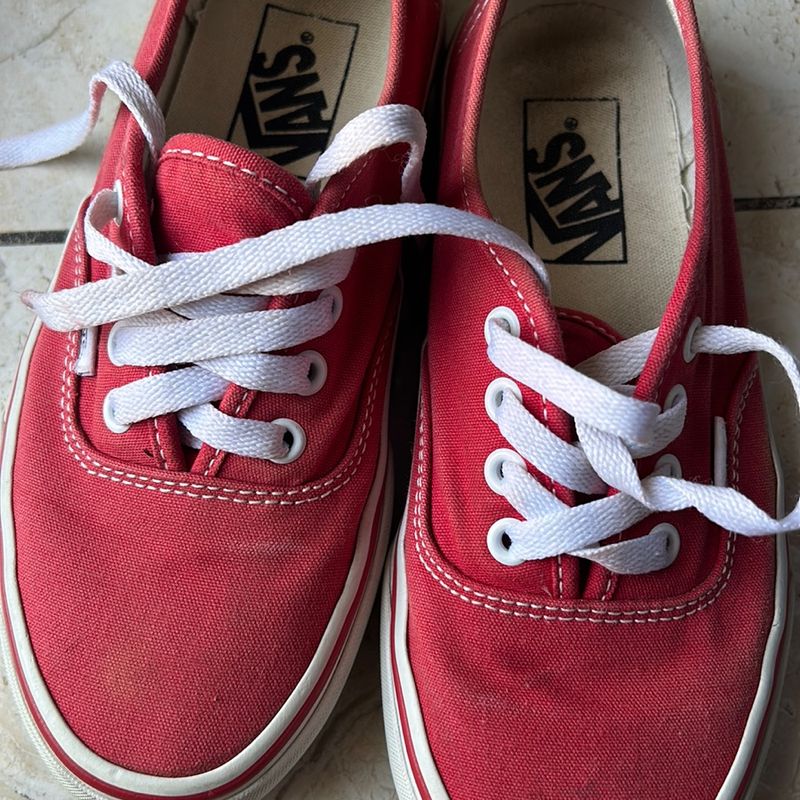 Vans 2024 vermelho feminino