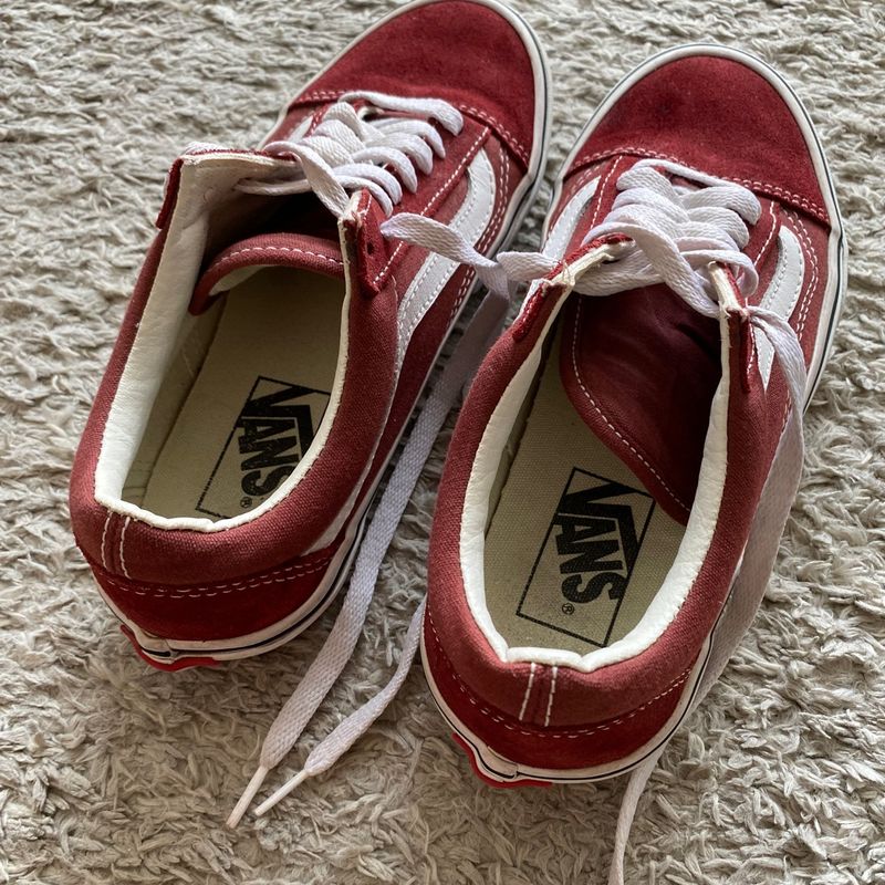 Vans Vermelho Camurça, Tênis Feminino Vans Usado 88742070