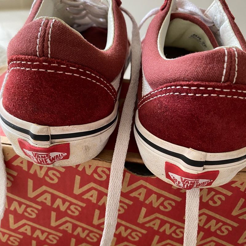 Vans Vermelho Camurça, Tênis Feminino Vans Usado 88742070