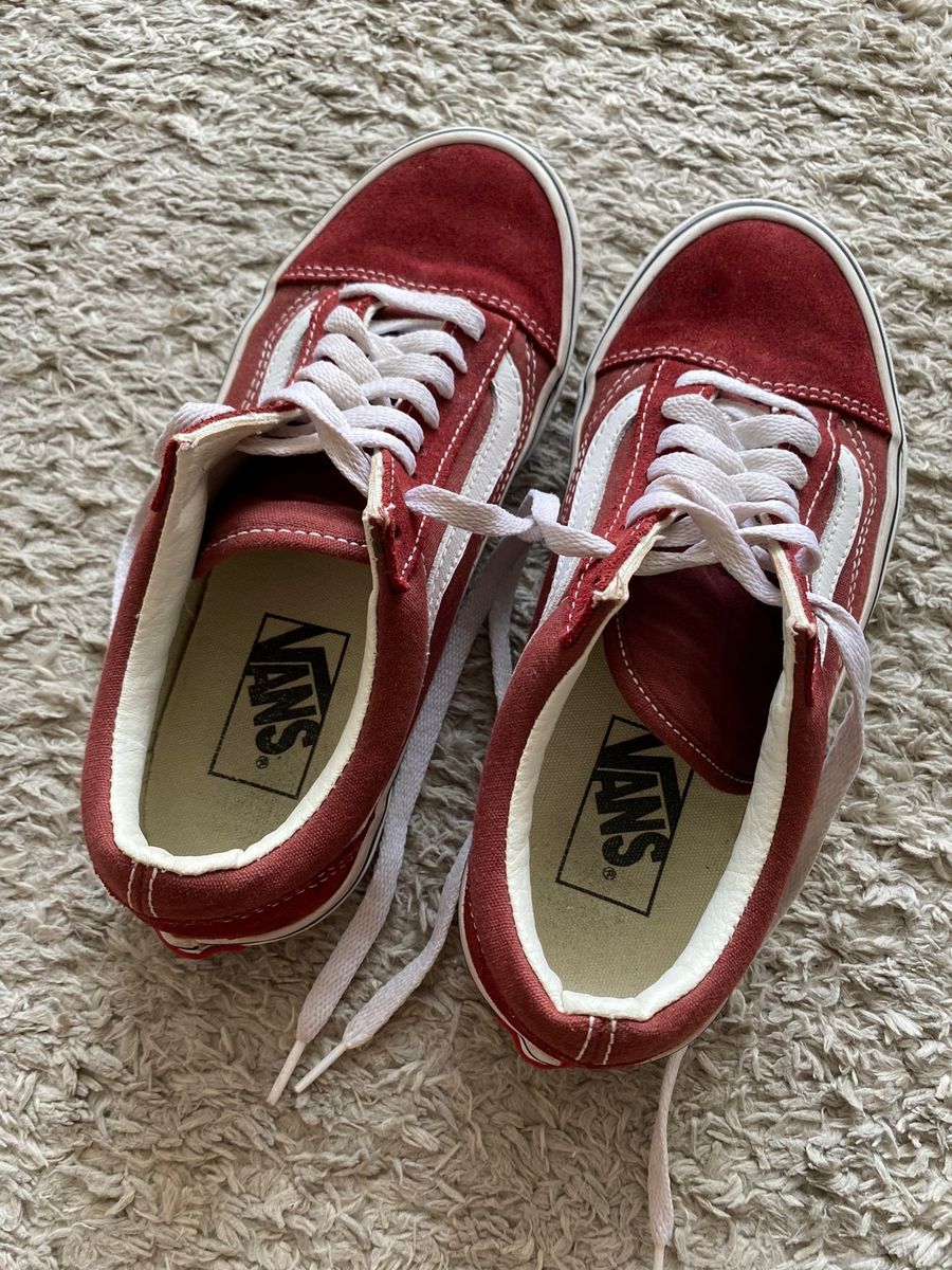 Vans Vermelho Camurça, Tênis Feminino Vans Usado 88742070