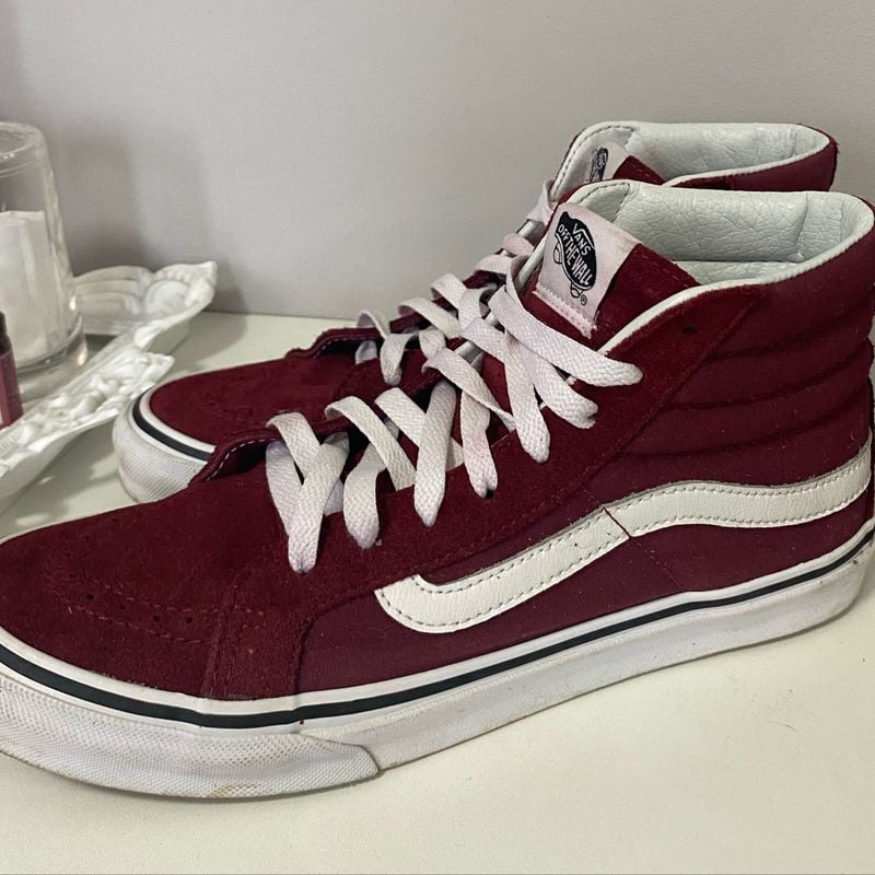 Vans Vermelho Cano Alto, Tênis Feminino Vans Usado 68073713