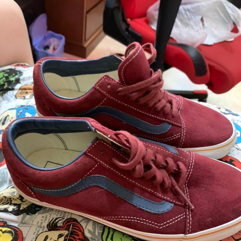 Vans Vermelho Camurça | Tênis Feminino Vans Usado 88742070 | enjoei