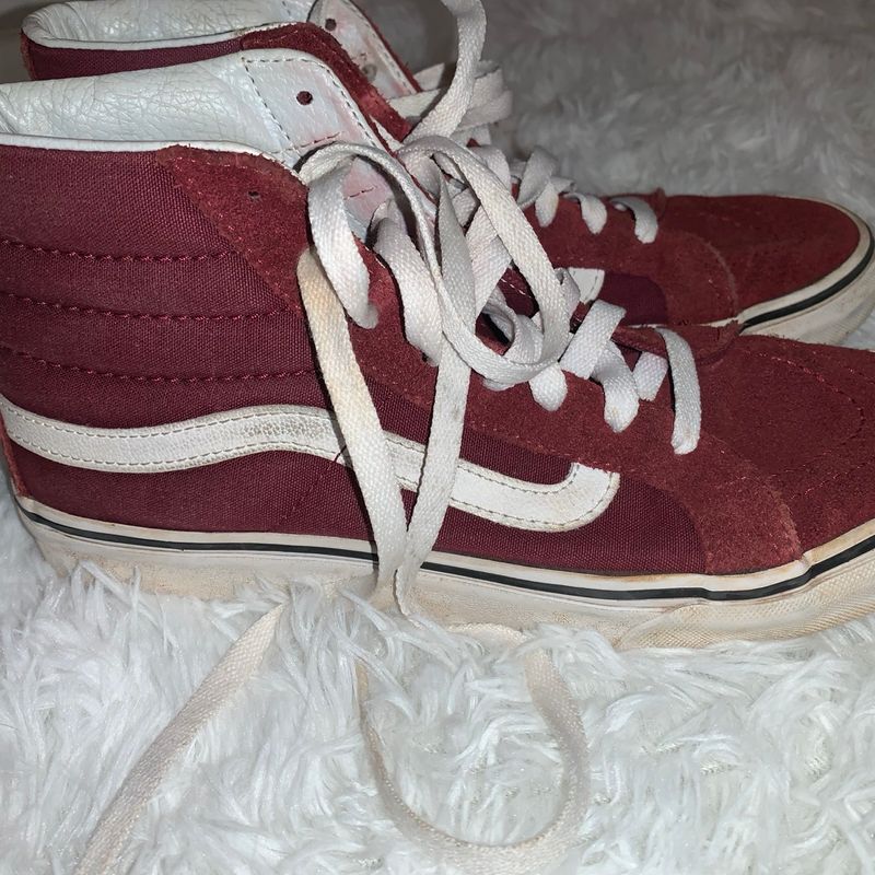 Tenis vans vinho cano clearance alto