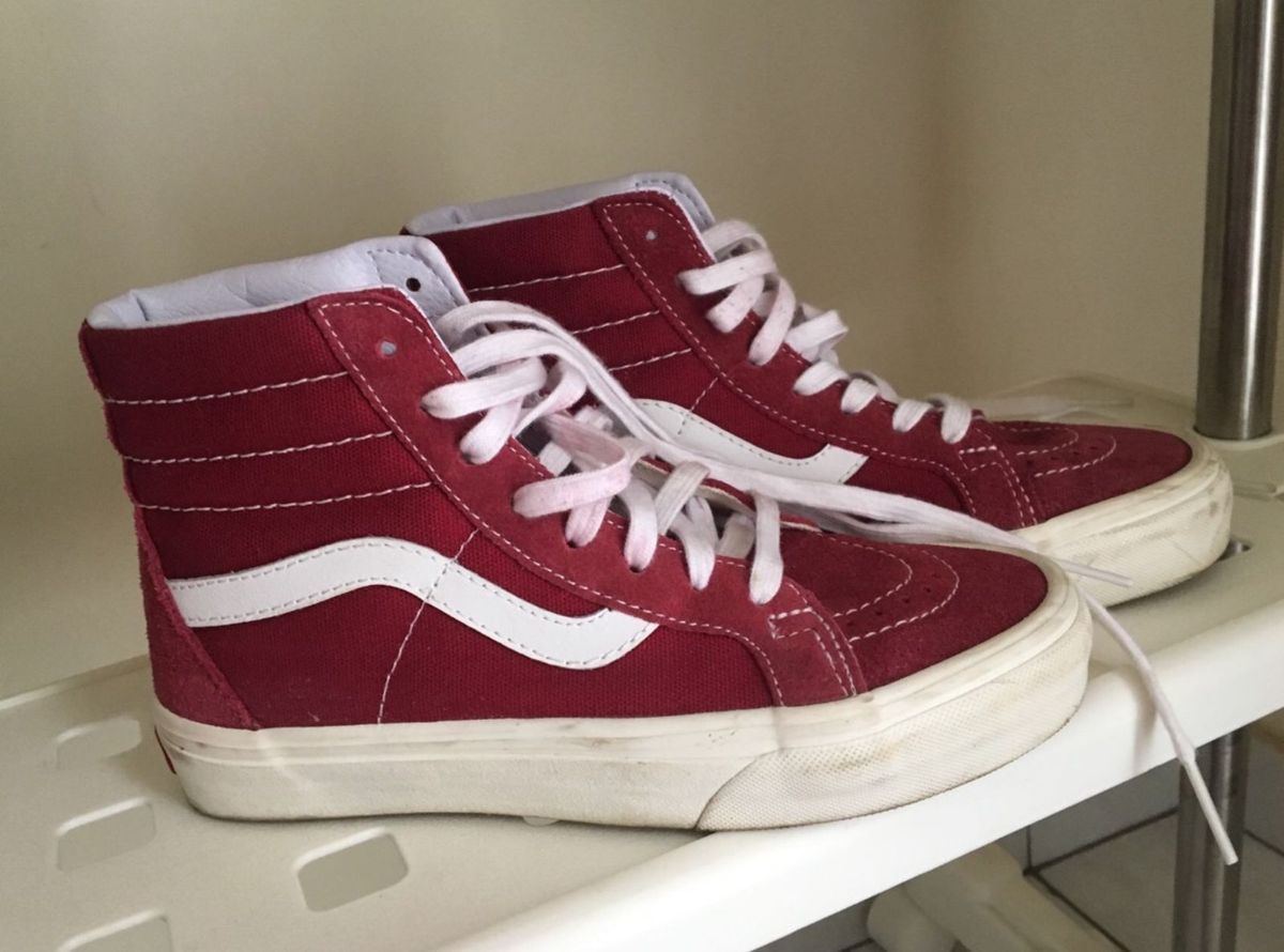 vans cano alto vinho