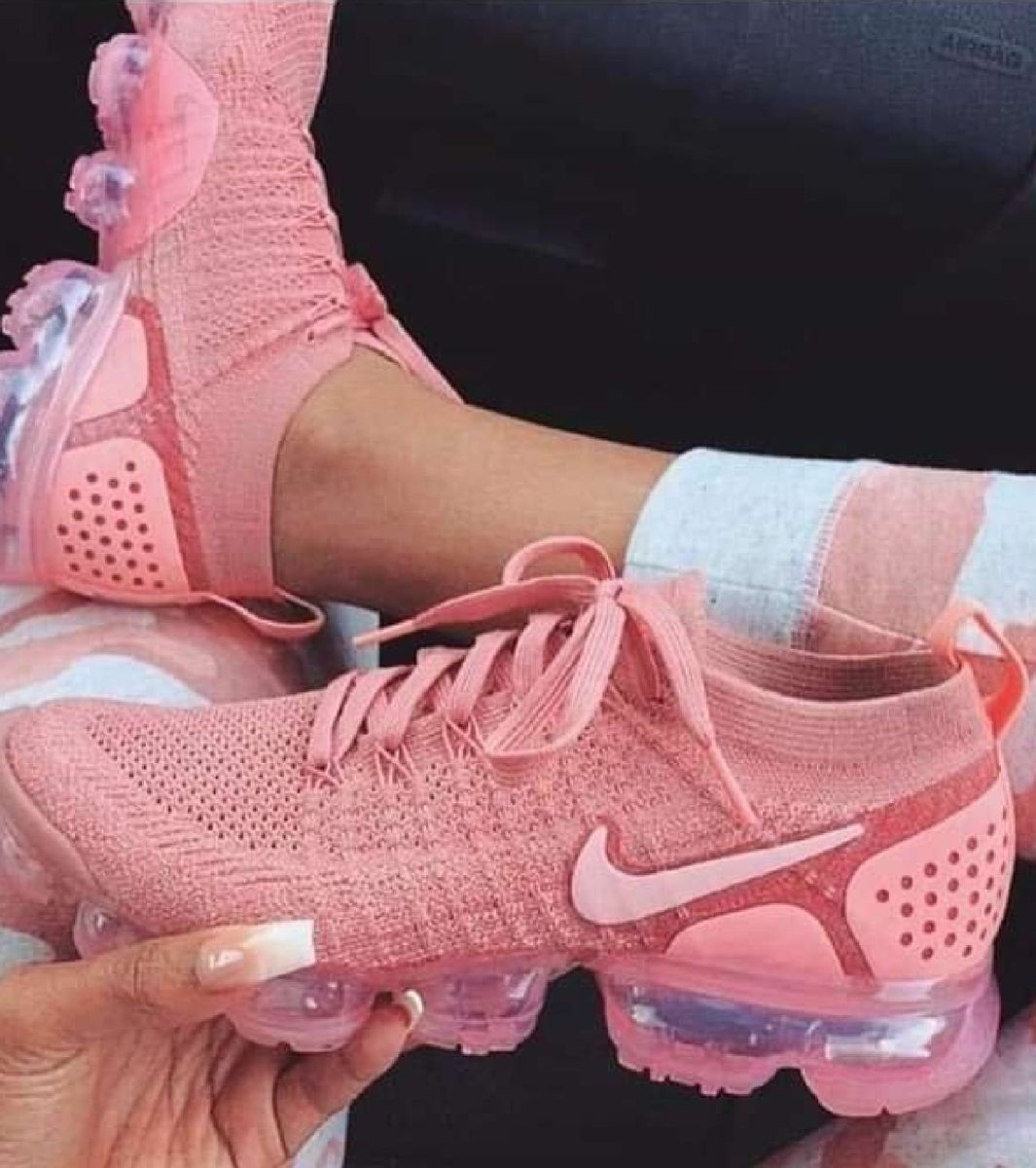 tenis vapormax rosa