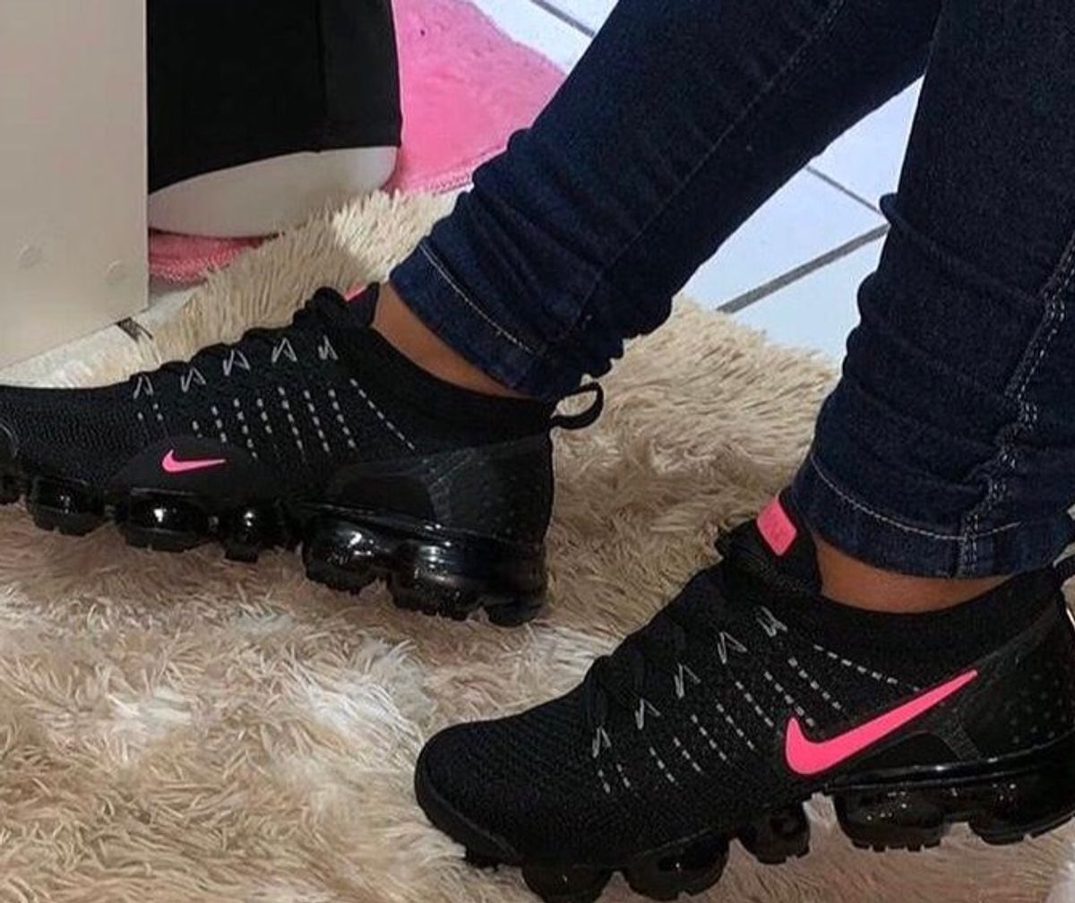 Vapormax Preto com Rosa Novo! | Sapato Feminino Vapormax Nunca Usado ...