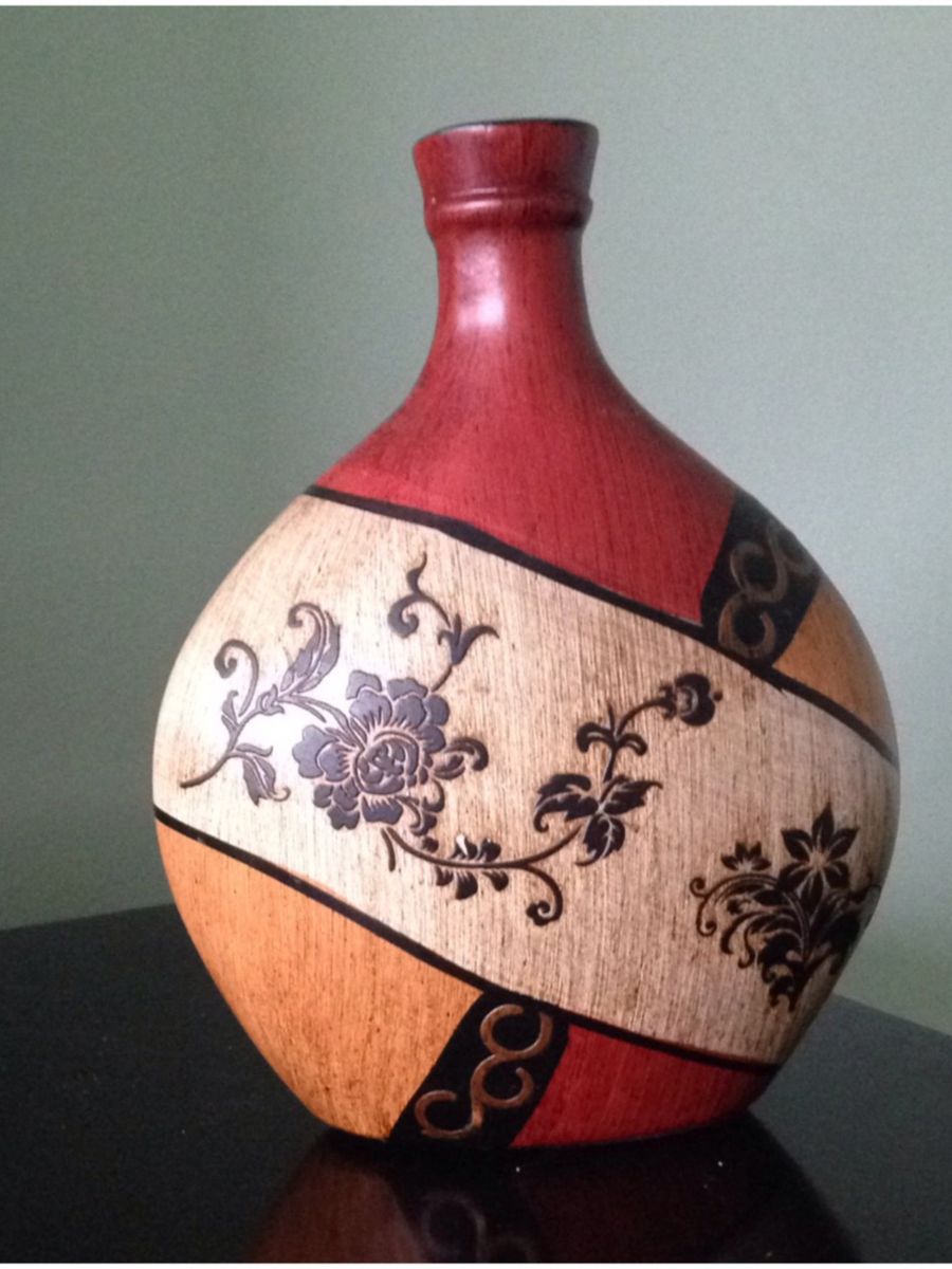 Vaso de Cerâmica Espanhol Item de Decoração Usado 23119467 enjoei