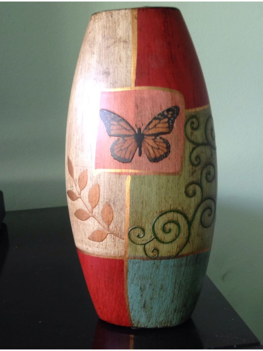 Vaso Rústico Espanhol Item de Decoração Usado 23053418 enjoei