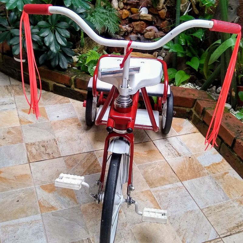 Triciclo Infantil Antigo Bandeirante 2 Irmãos Vermelho Original Usado