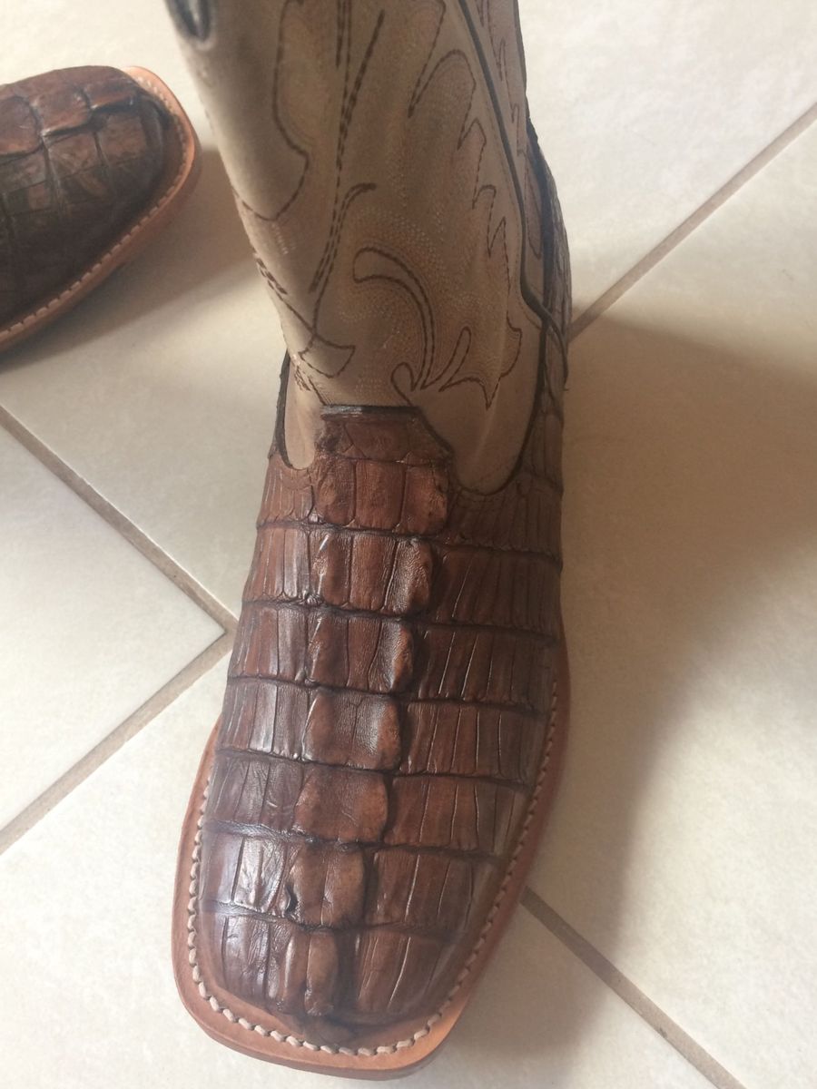 bota couro de jacare original