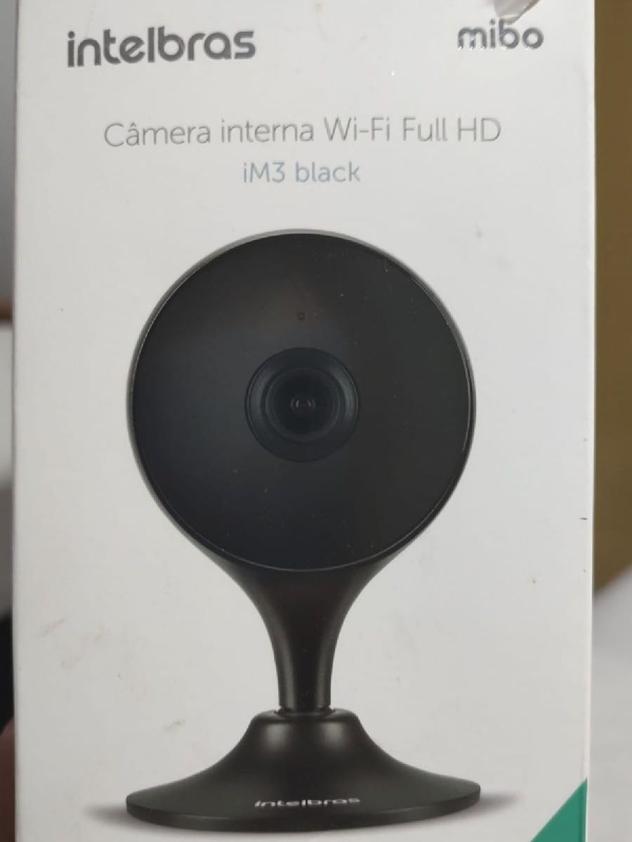 Vendo Câmera Intelbras Mibo Interna Wi-fi Fhd Im3 Black ( Na Embalagem ...