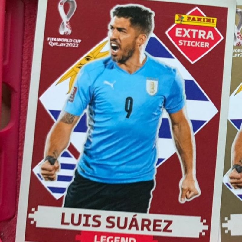 LANCE LIVRE - LUÍS SUAREZ BORDÔ (Base) - EXTRA LEGEND (Uruguai) - Figurinha