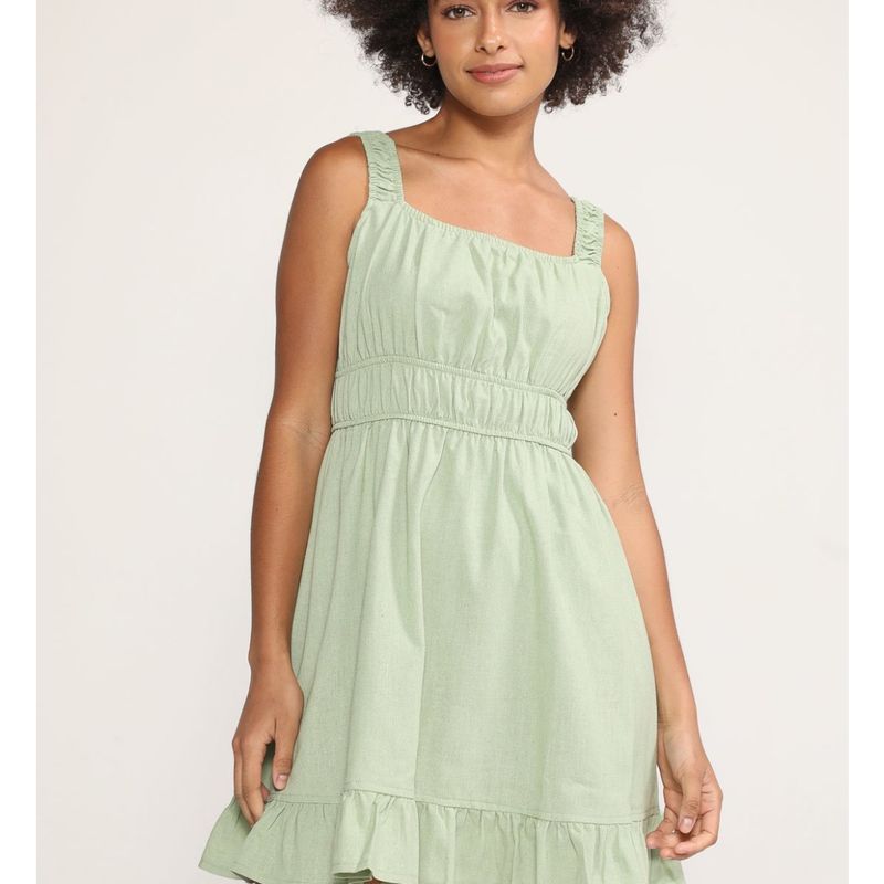 Vestido forever 21 verde hot sale