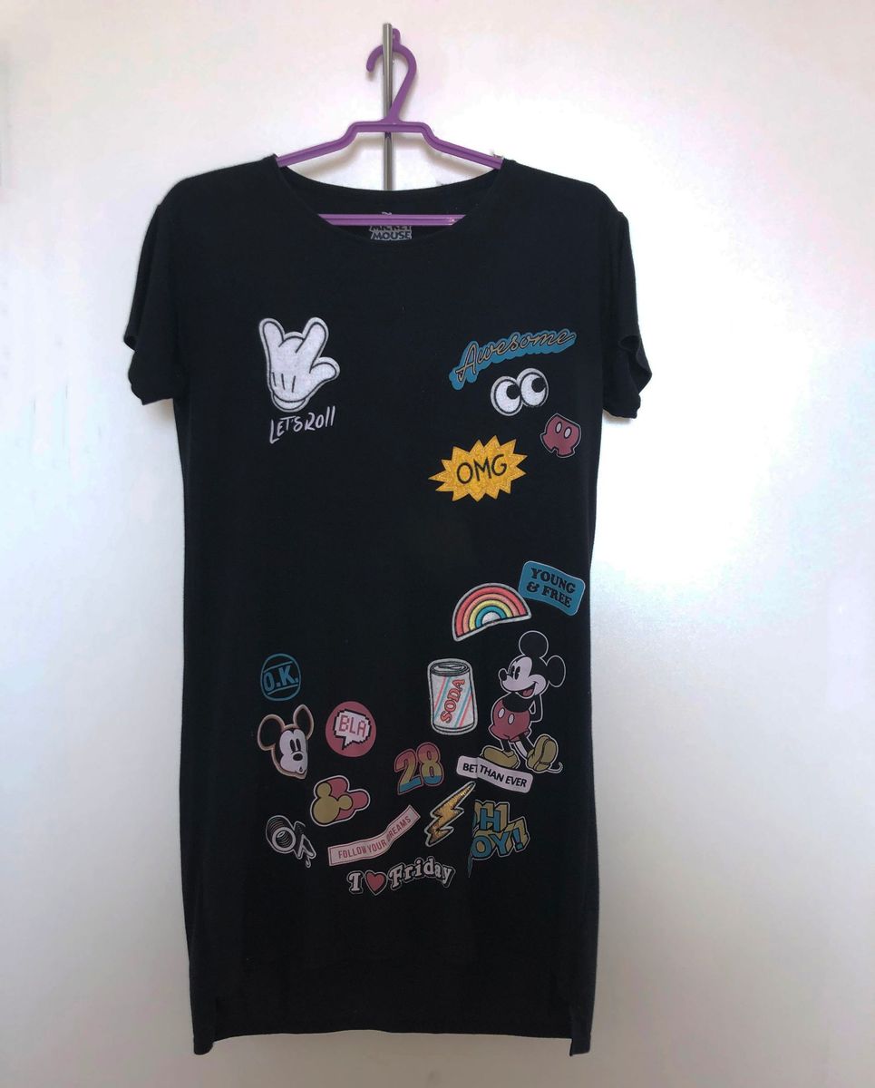 vestido mickey feminino
