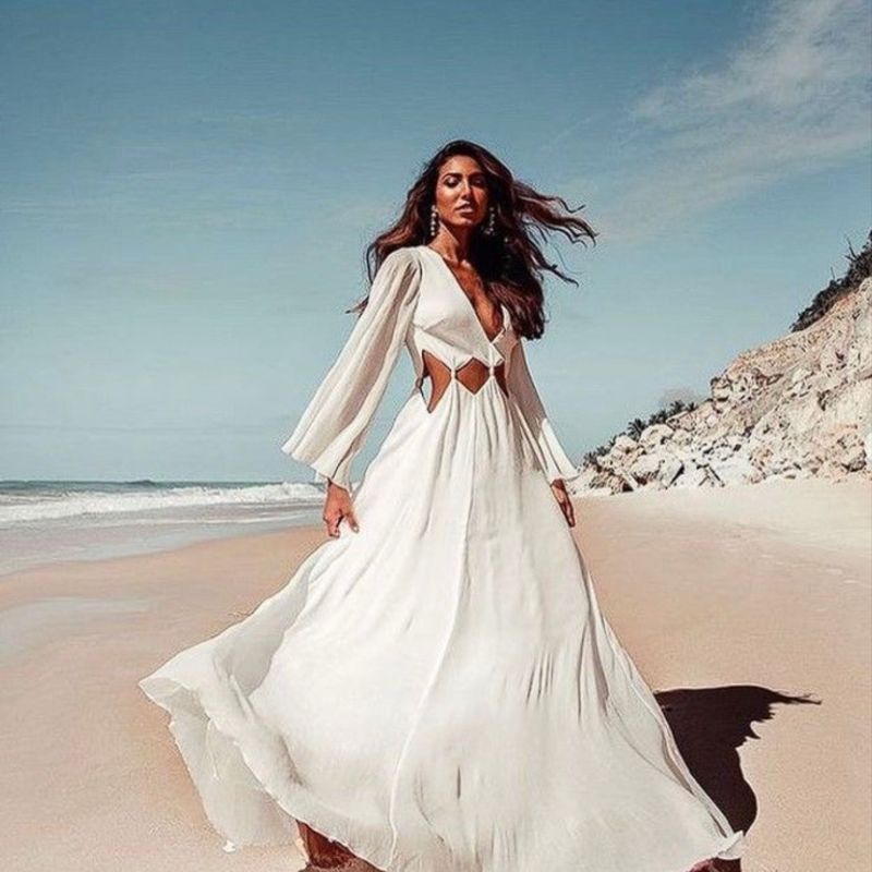 Casamento Vestido Longo Branco Para Festa Vestido Longo Branco