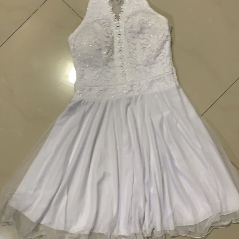 Vestido Comunhao/crisma Vestido Feminino Nao Identificado Usado  74709189 enjoei