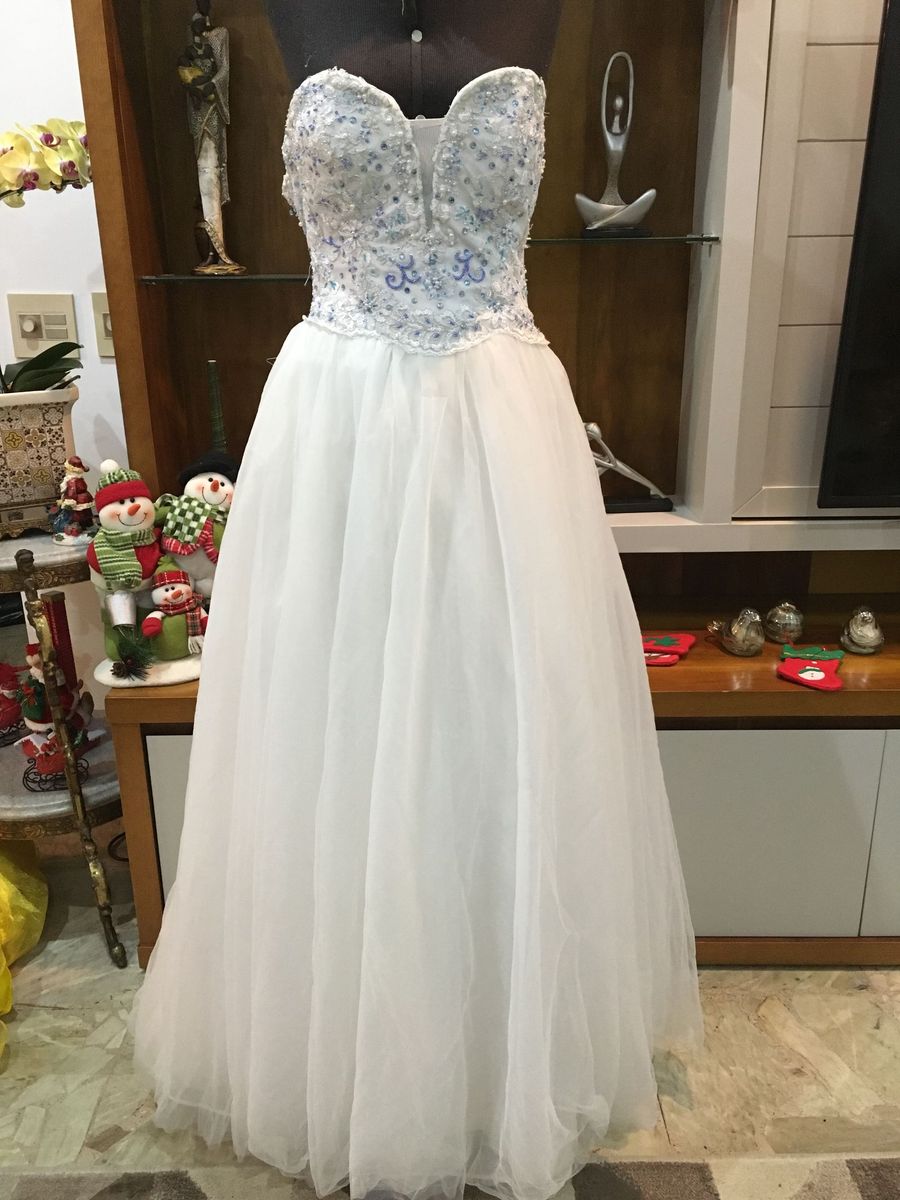 vestido de 15 anos branco