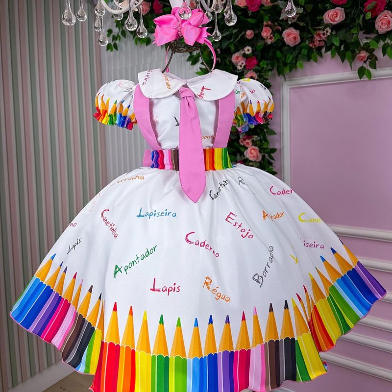 Festa Infantil Vestido Aquarela Infantil Vestido A 12 Marie Lapis