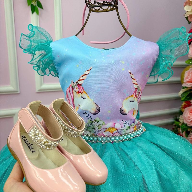 Festa Tema Unicórnio Vestido Para Festa Do UnicÃ³rnio Vestido