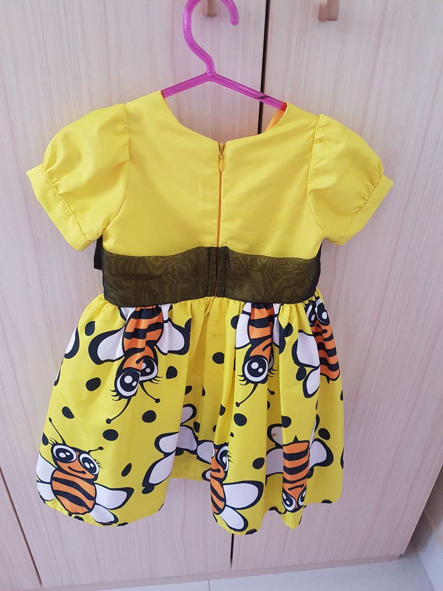 vestido da abelhinha 1 ano