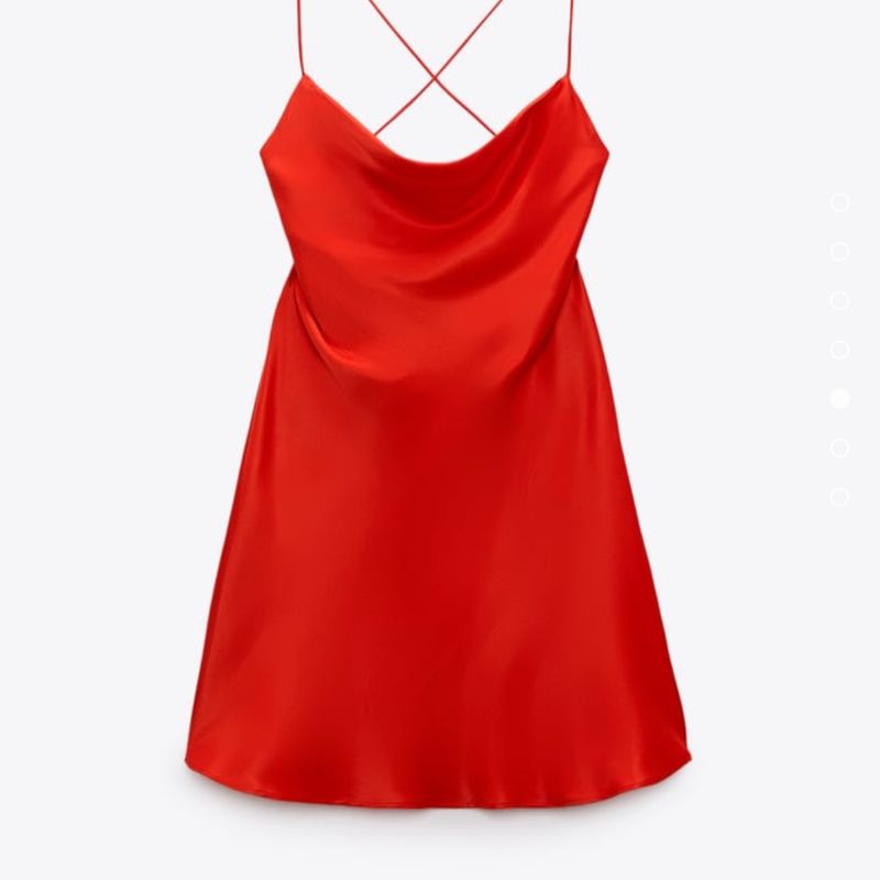 Vestido Acetinado da Zara | Vestido Feminino Zara Nunca Usado 68218226 |  enjoei