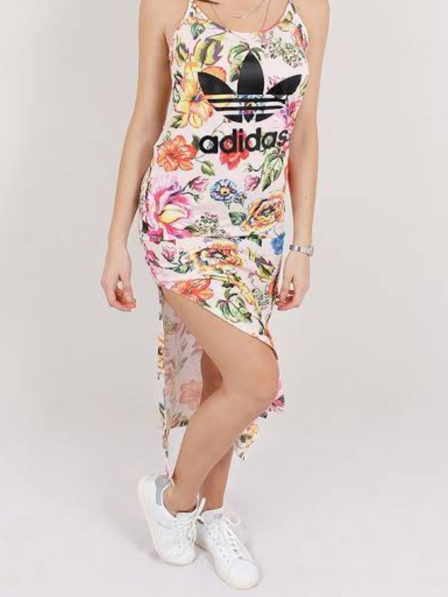 vestido longo adidas