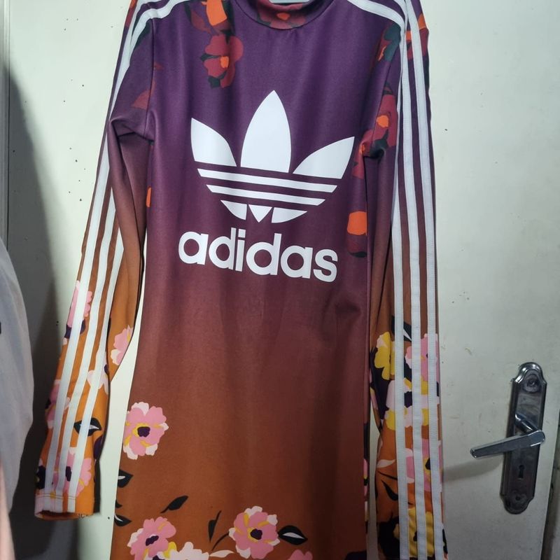 Vestido Adidas Florido Vestido Feminino Adidas Usado 87249623 enjoei