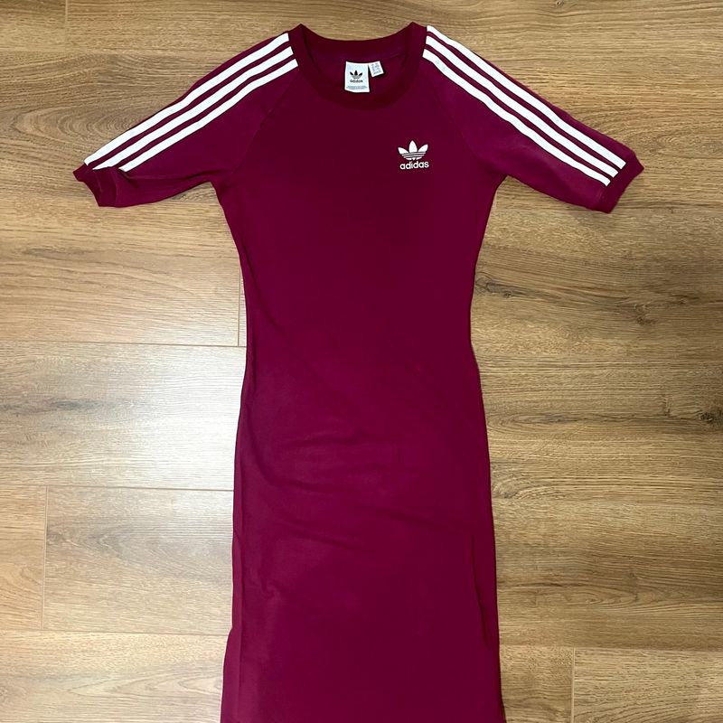 Vestido Adidas Originals Bordeaux Vestido Feminino Adidas Usado 93689558 enjoei