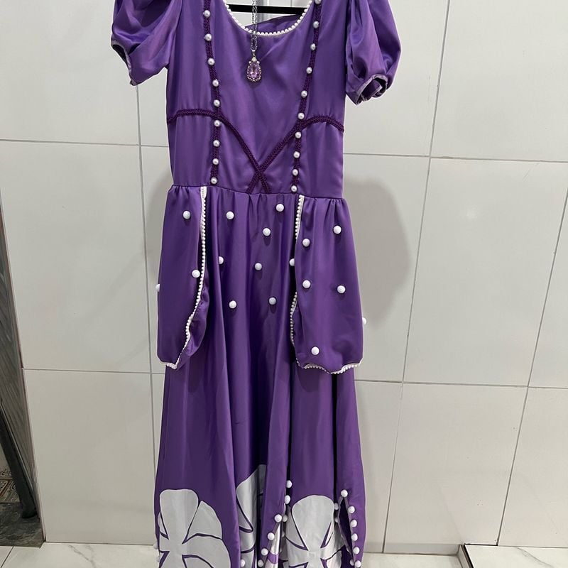 Fantasia Princesa Sophia Princesinha Sofia Cosplay Adulto Usado