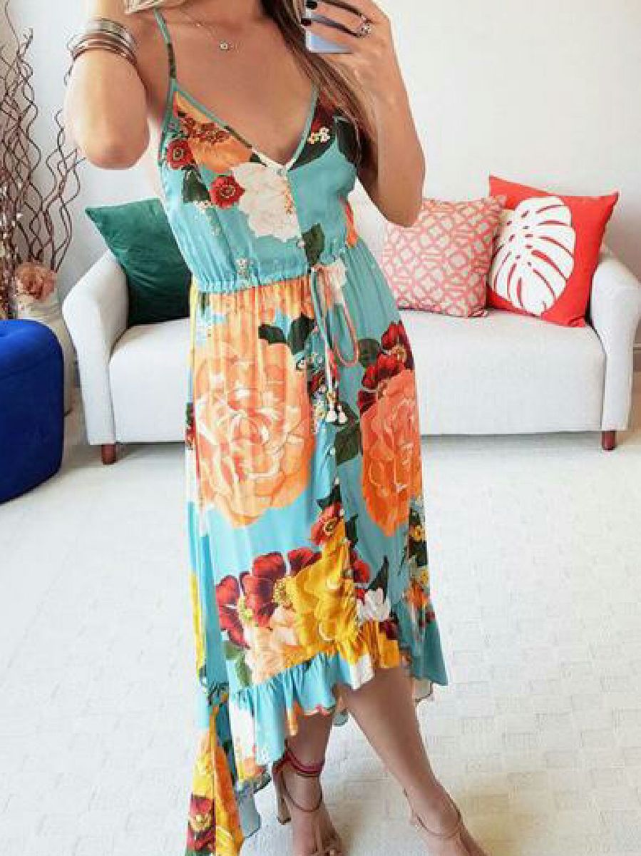 vestido farm jardim de cor