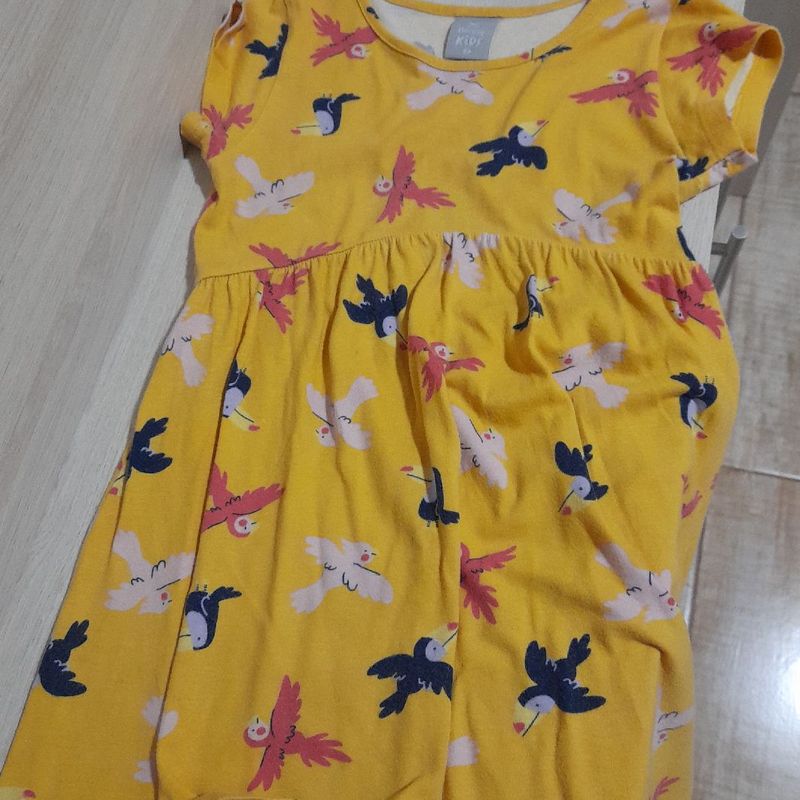 Vestido best sale amarelo hering