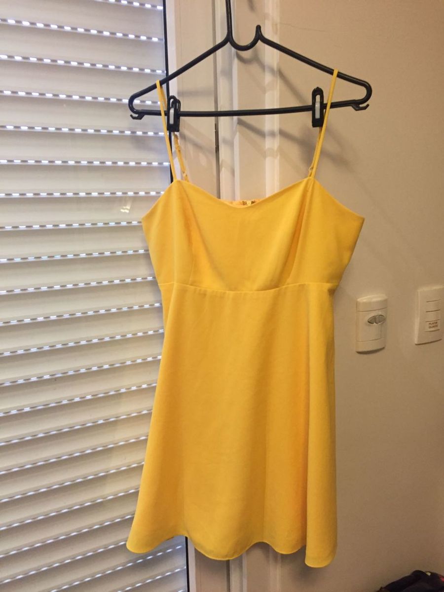 vestido amarelo de festa longo