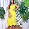 vestido amarelo manteiga - rodado 