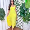 vestido amarelo manteiga - rodado 