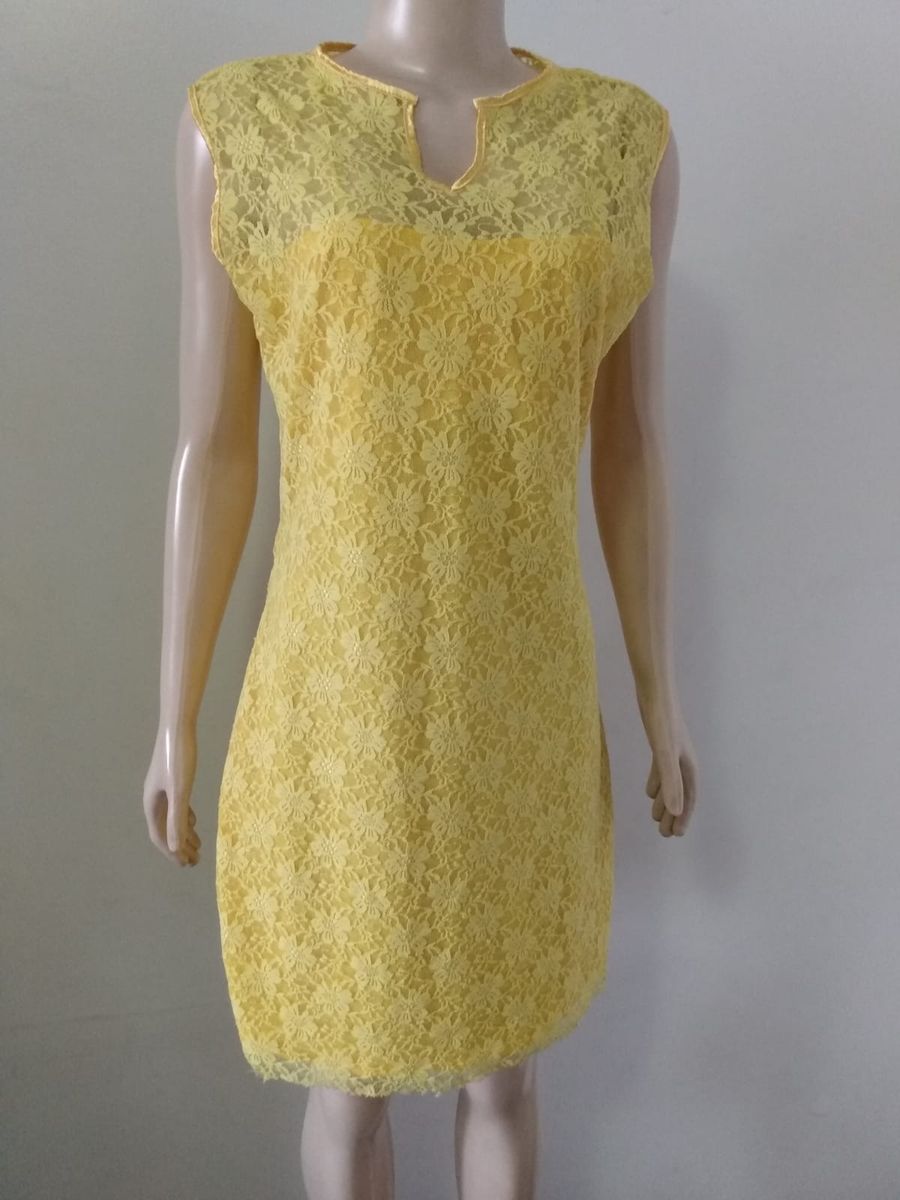 Vestido amarelo para hot sale final de ano