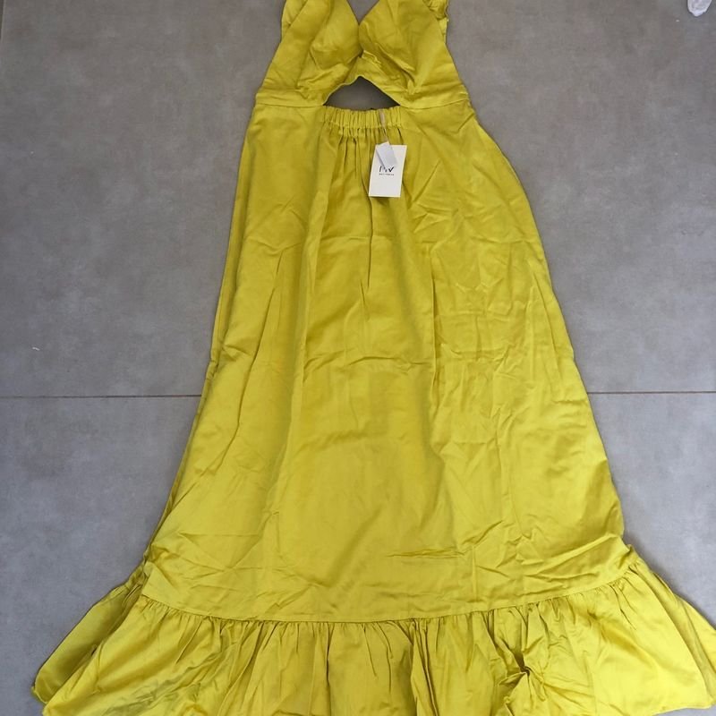 Vestido Amarelo Ano Novo, Vestido Feminino Urbanic Nunca Usado 80097839