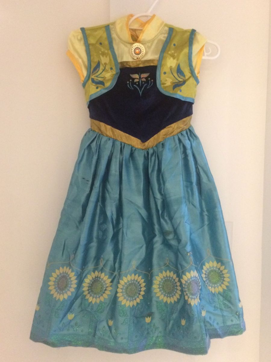 vestido anna frozen fever