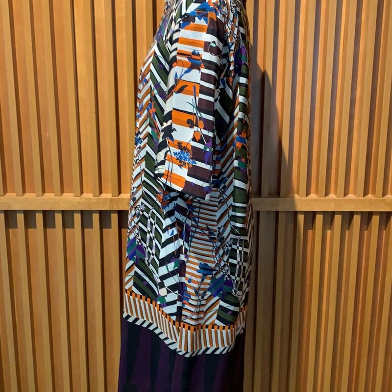 Vestido Animale Seda Pura Novinho Vestido Feminino Animale Nunca