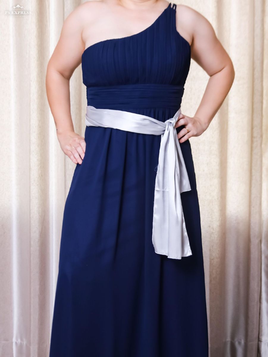 azul cobalto vestido