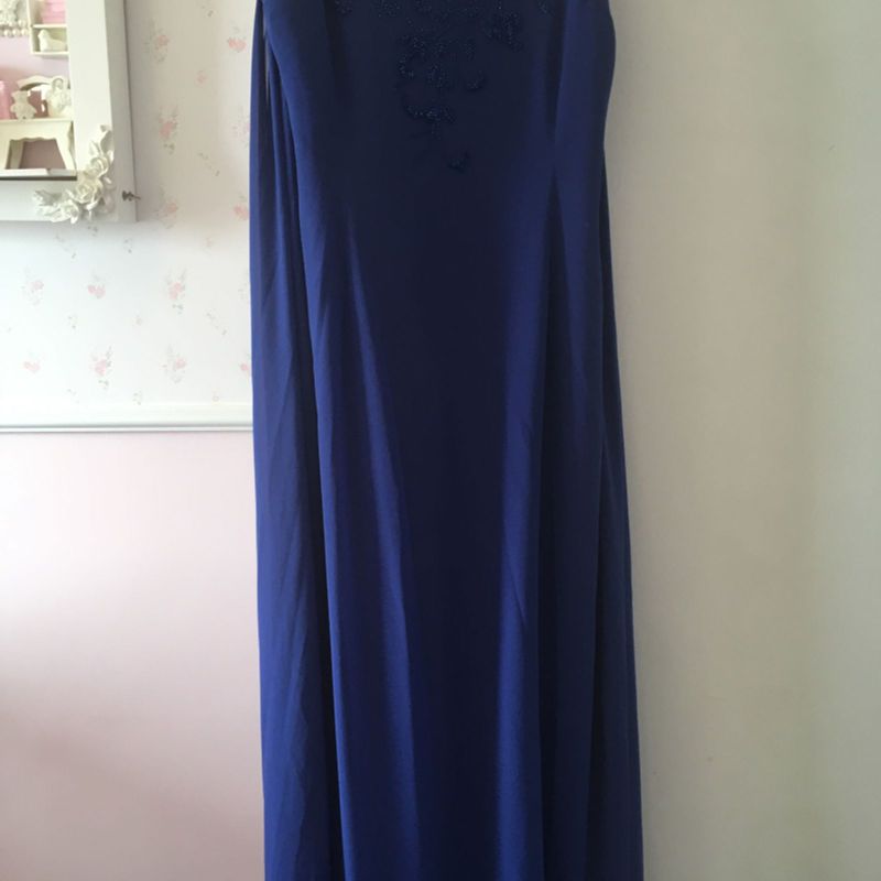 Vestido store azul anil