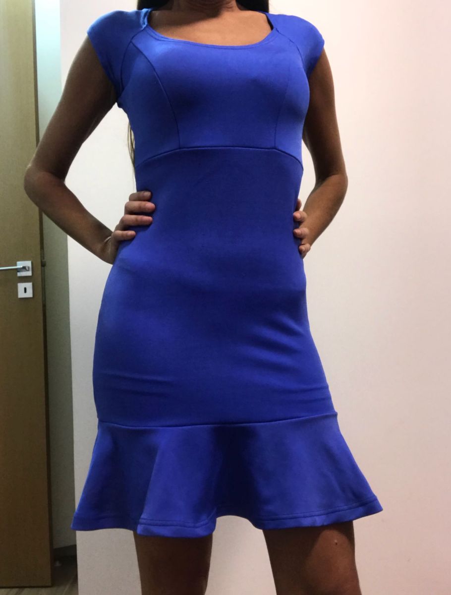 vestido azul bic