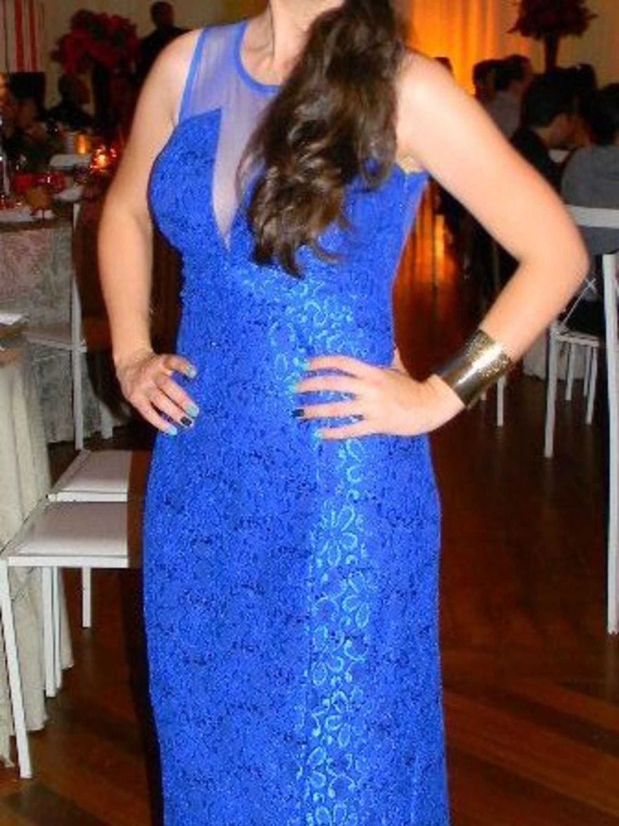 vestido azul bic