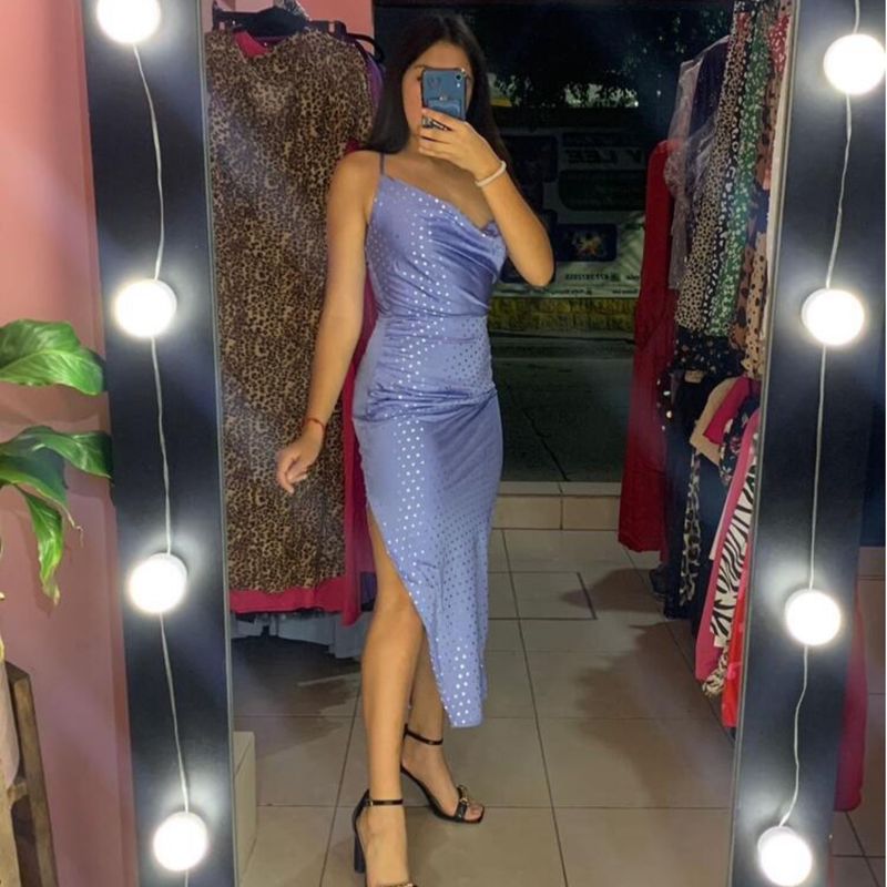 Vestido azul best sale claro madrinha