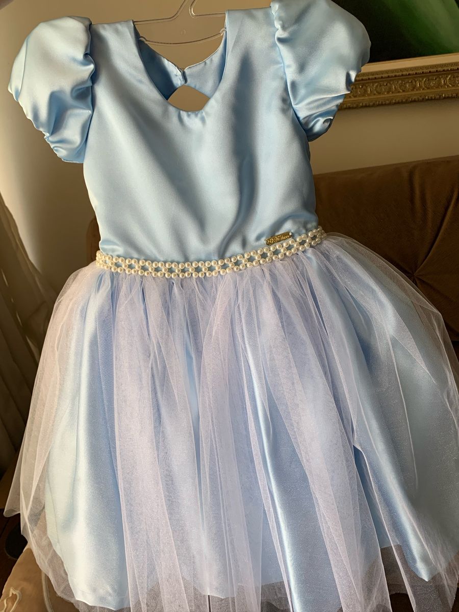 vestido azul para bebe de 1 ano