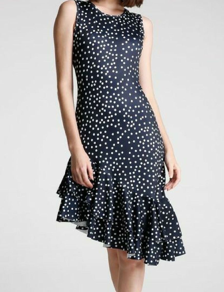 vestido azul riachuelo