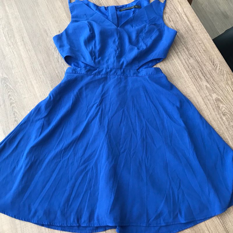 Vestido best sale azul cea