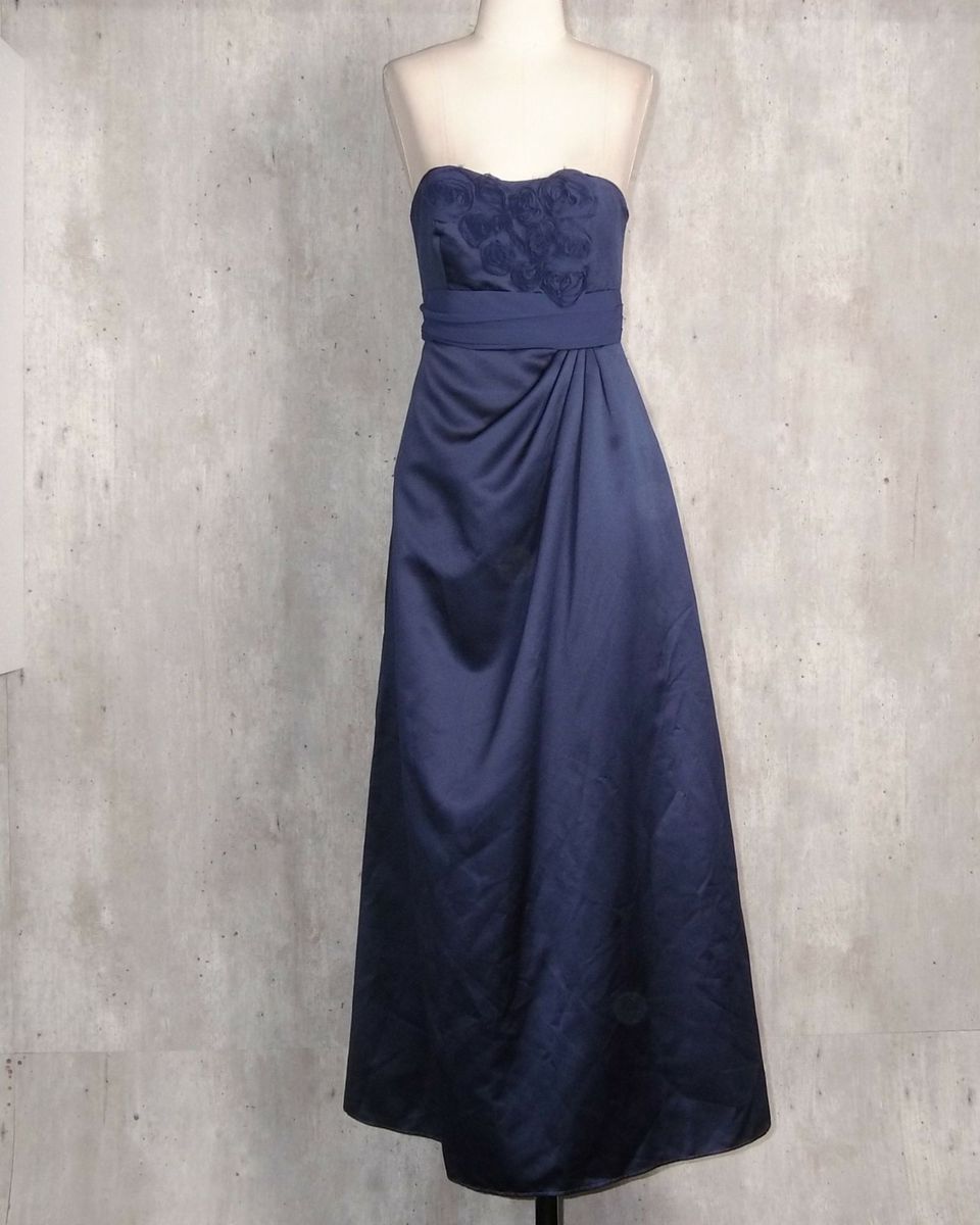 vestido oxford azul