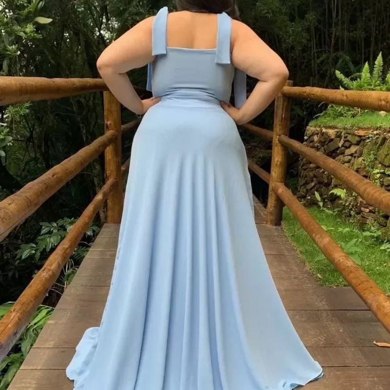 Comprar Vestido Azul Serenity em Tule - Ana Júlia Boutique