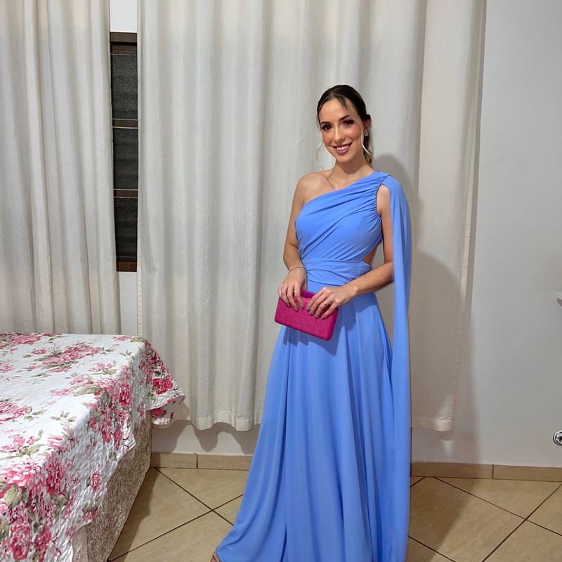 Vestido Azul Serenity Madrinha  Roupa de Casamento Feminina Usado