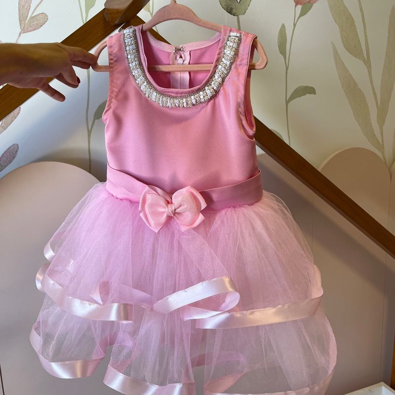 Vestido luxo hot sale bailarina infantil